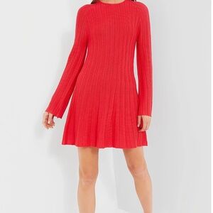 Tuckernuck POMANDER PLACE Red Adi Knit Dress. NWT
